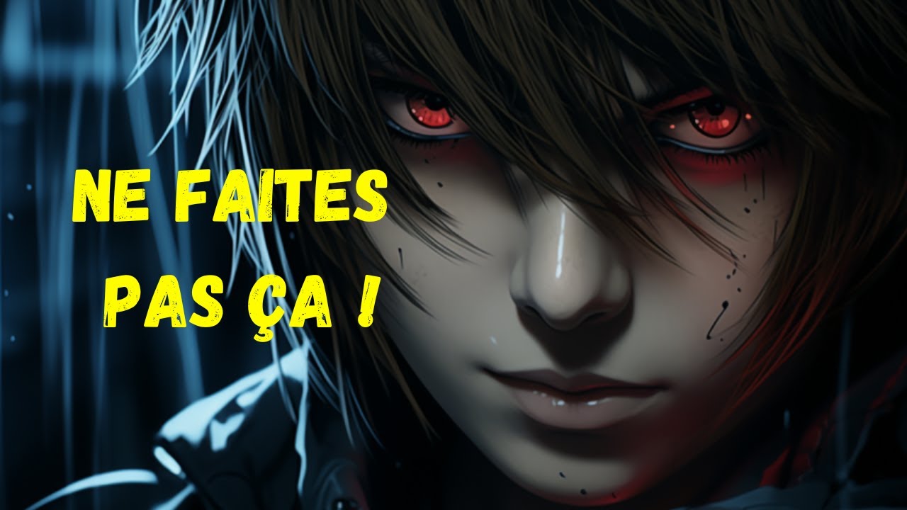 LIGHT YAGAMI : SES 5 ERREURS FATALES (que tu ne dois JAMAIS faire