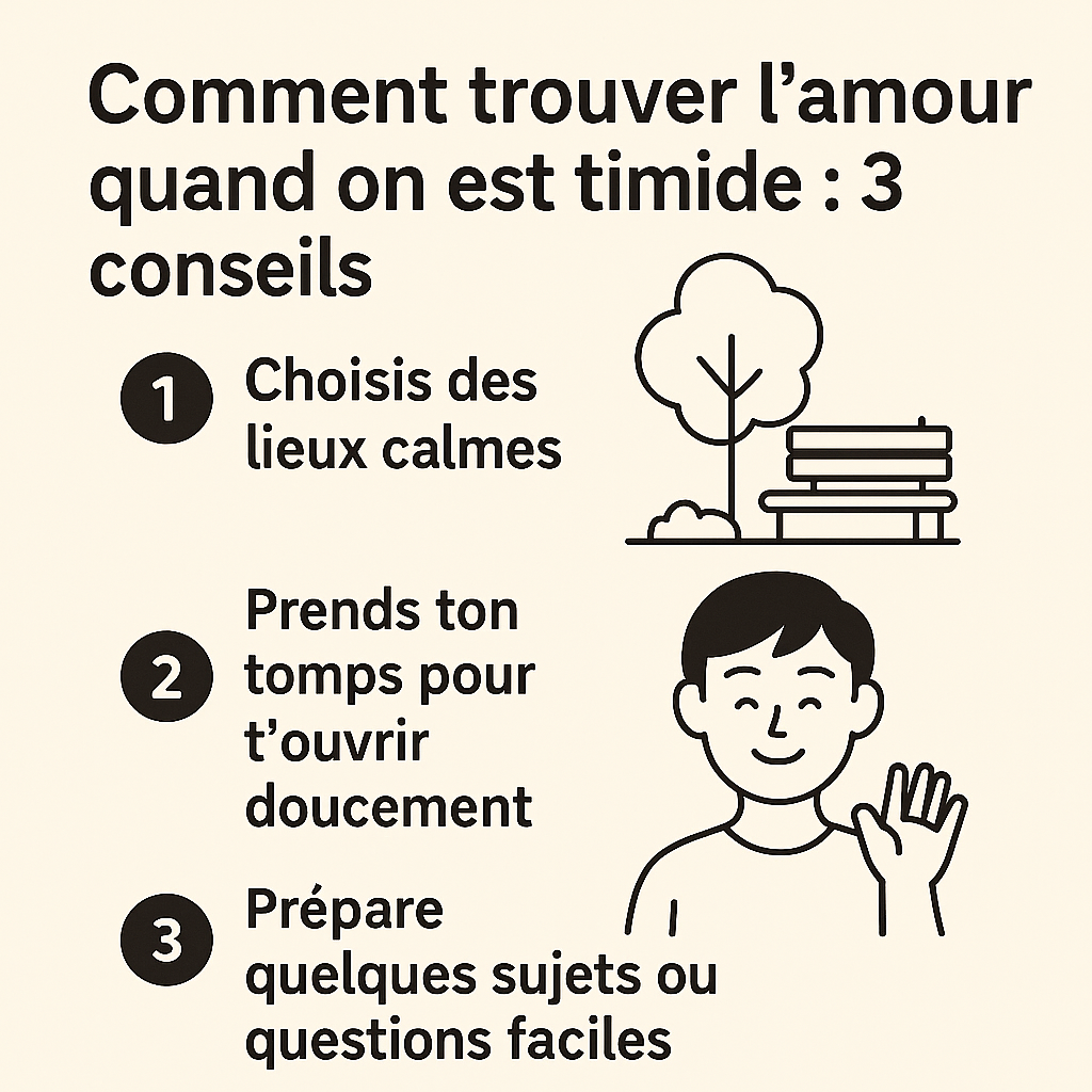 comment trouver l'amour quand on est timide : 3 conseils
